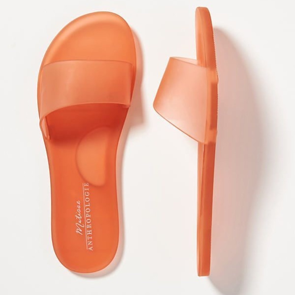 Matisse x Anthropologie Peach Rubber Slides